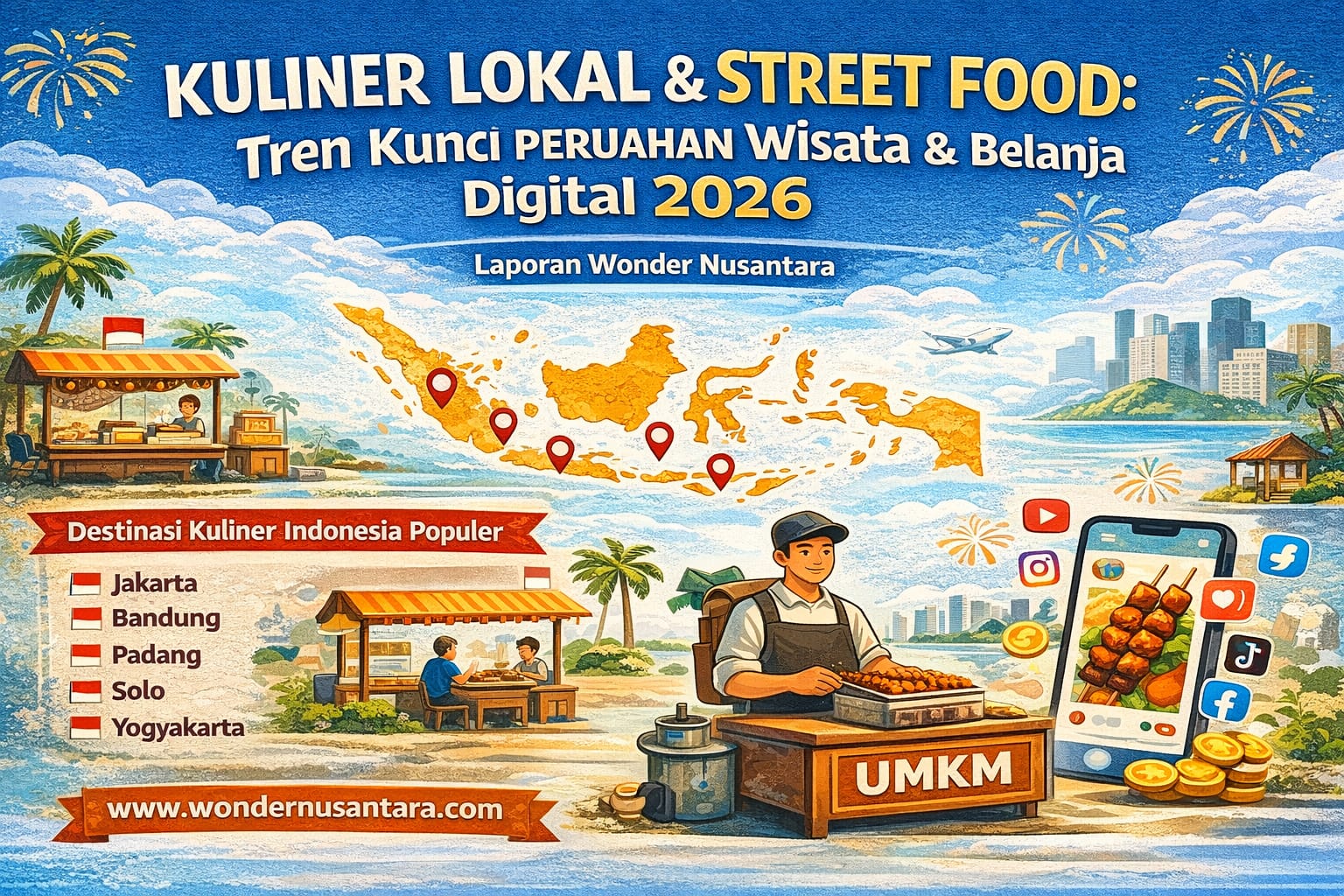 Kuliner Lokal & Street Food: Tren Kunci Perubahan Perilaku Wisata dan Belanja Digital 2026