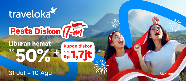 Galeri Pesta Diskon 17-an Traveloka Dimulai
