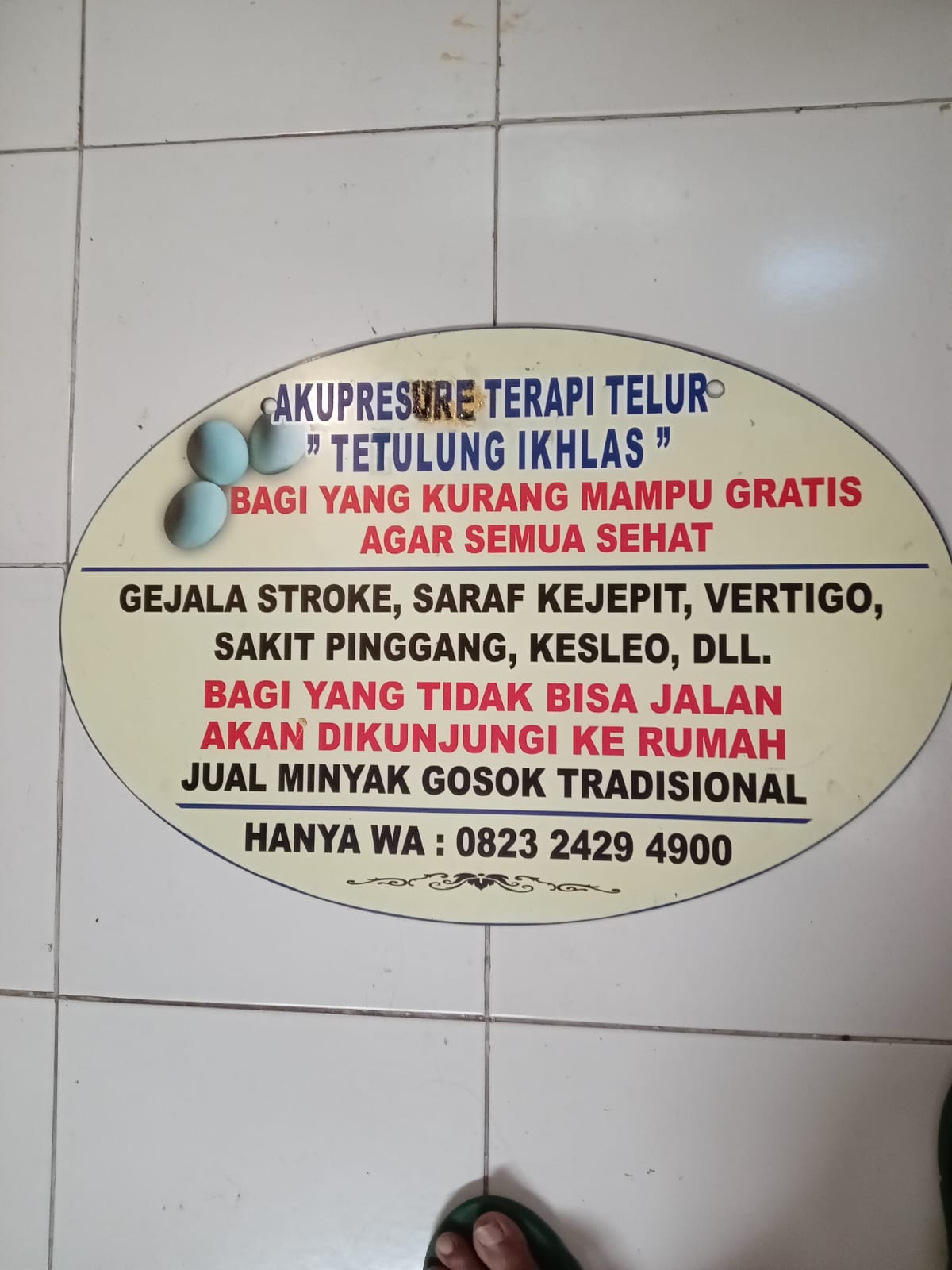 Terapi Akupresur Tetulung Ikhlas