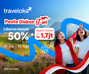 Pesta Diskon 17-an Traveloka Dimulai!