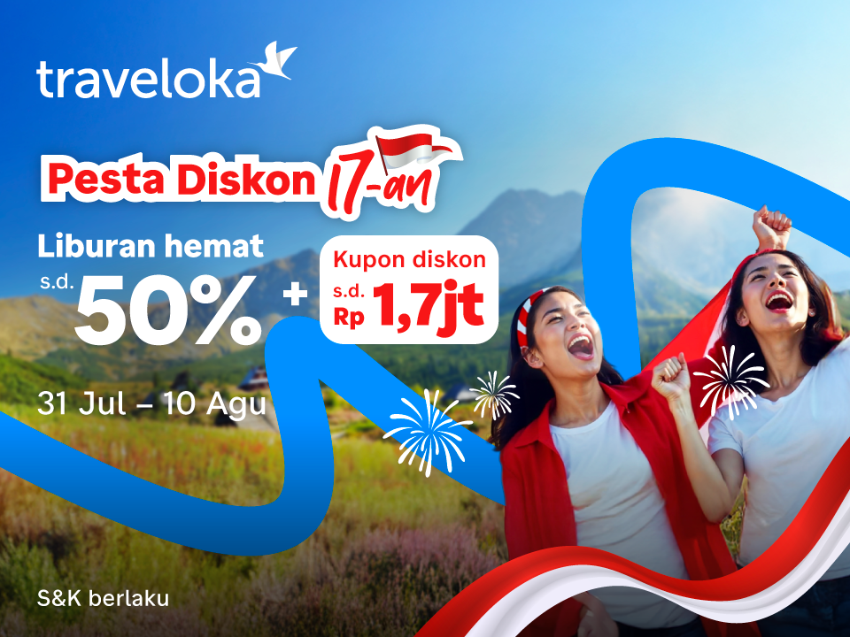 Galeri Pesta Diskon 17-an Traveloka Dimulai