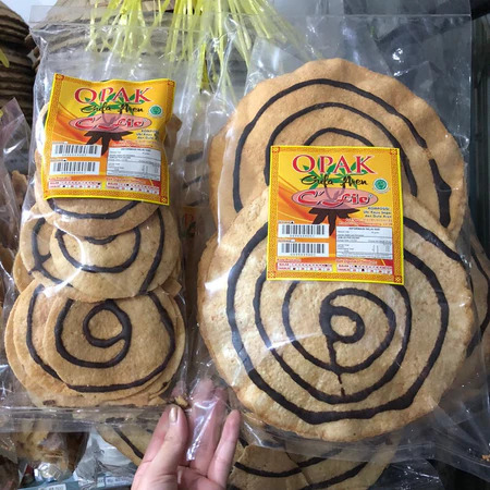 Opak Gula Merah Bangka Cap Cefie — Opak Gule Kabung Khas Bangka